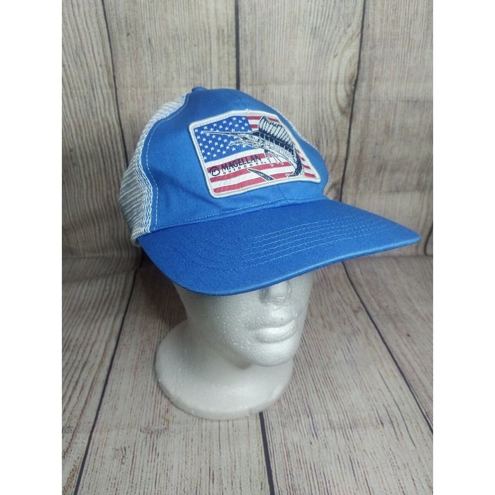 Magellan Outdoors Blue/White Swordfish Snapback Hat